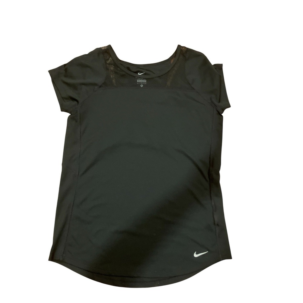 Woman Nike T-shirt Dri-Fit Black T-Shirt Size Medium